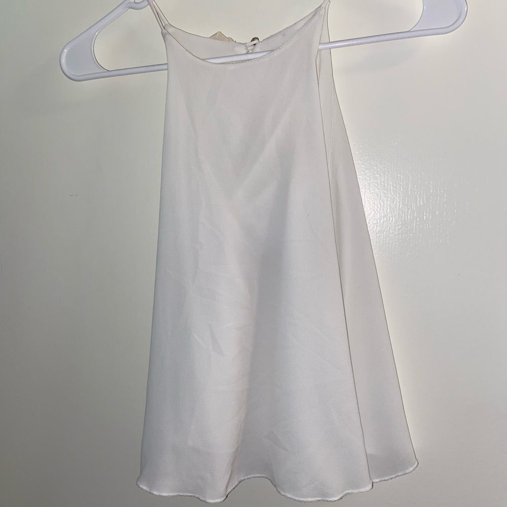 White spaghetti strapped top!